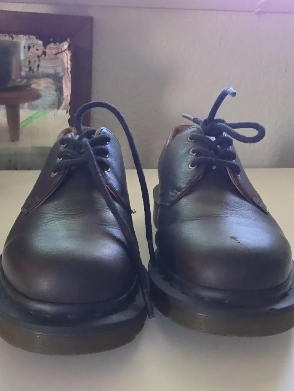 Dr. Martens Dark Brown Leather Derby Shoes